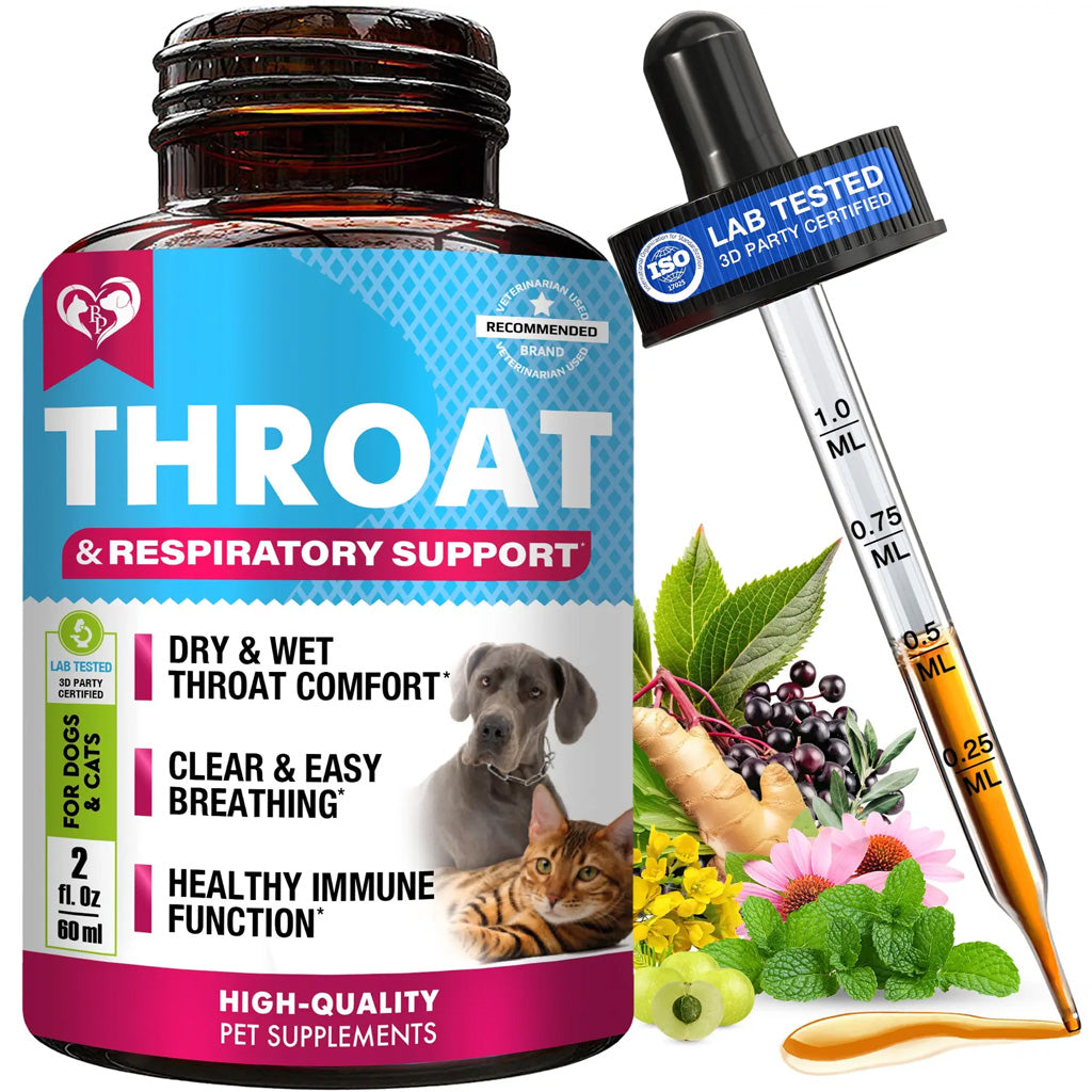 Beloved Pets Throat & Respiratory Support for Dogs & Cats, 2-oz