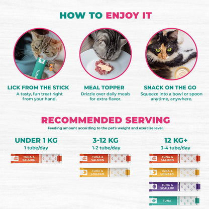 Beloved Pets Tuna Mix Creamy Lickable Treats Urinary Care for Cats & Dogs, 40-count