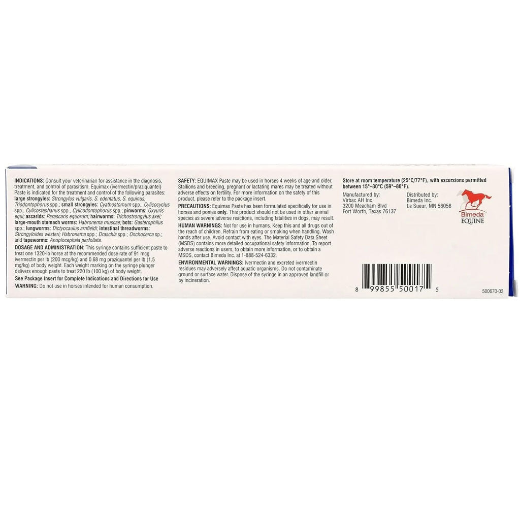 Bimeda Equimax Paste Horse Supplement, 6.42-gm