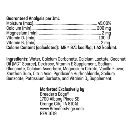 Breeder's Edge Oral Cal Plus Gel for Dogs & Cats