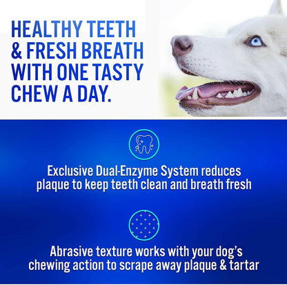 C.E.T. Enzymatic Dental Chews for Large Dogs Over 50 lbs