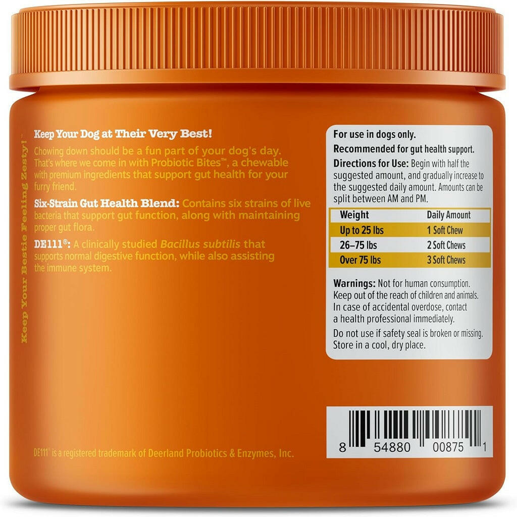 Zesty Paws Probiotic Bites Chicken Flavored Chews for Dogs (90 ct)