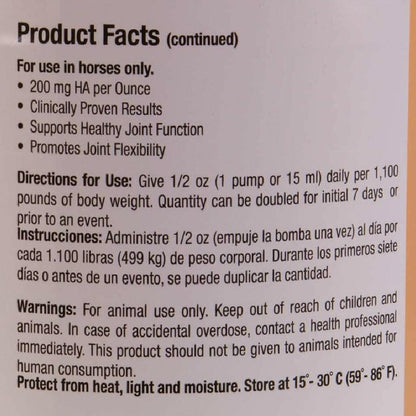 Conquer Equine Liquid Joint Supplement Oral Hyaluronic Acid for Horses