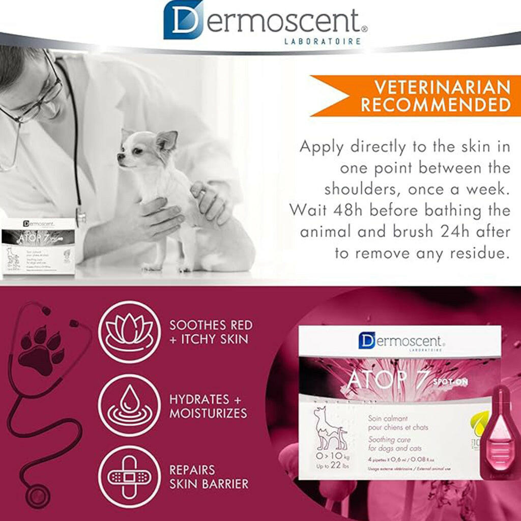 Dermoscent Atop-7 SpotOn for Medium Dogs 22-45 lbs. (4 count)