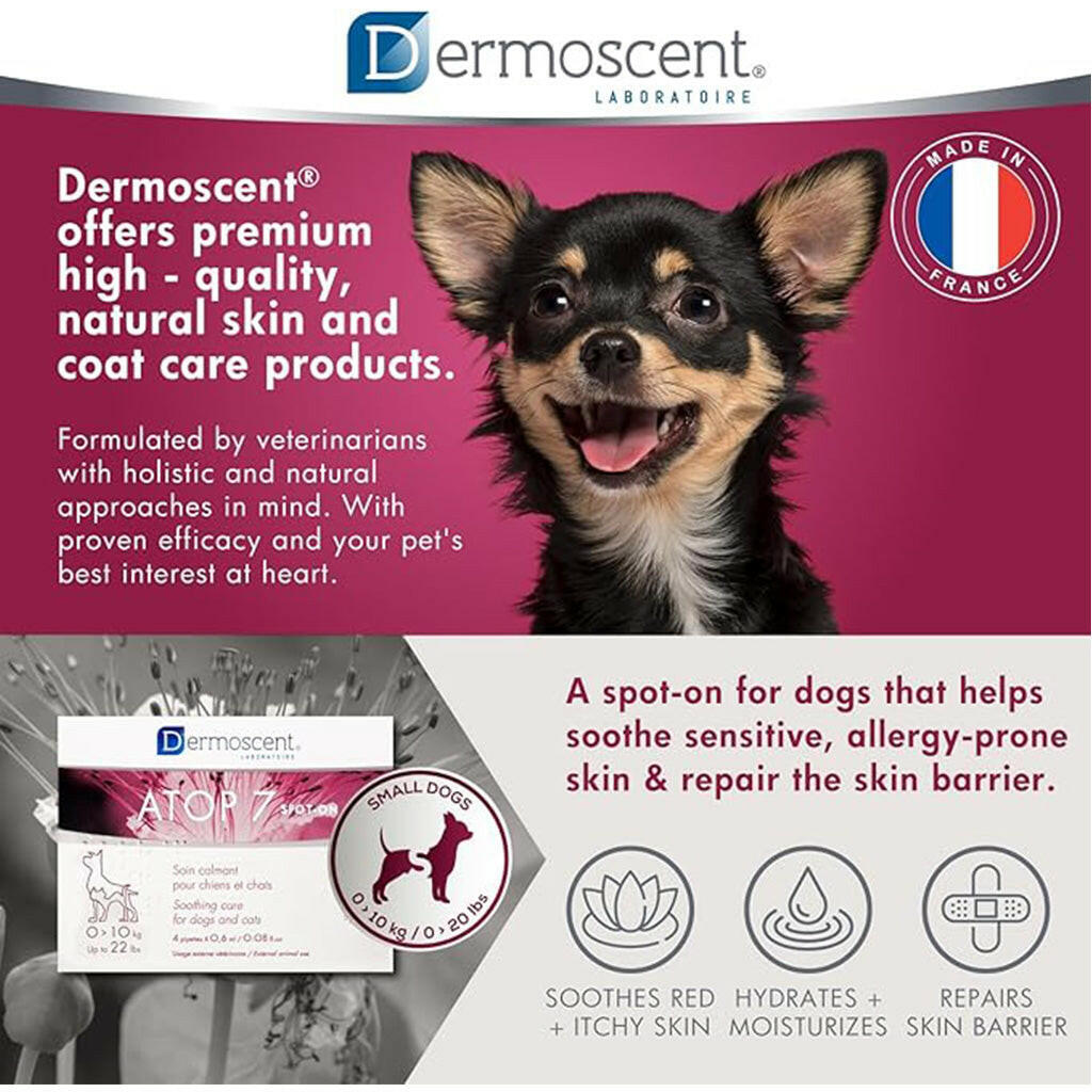 Dermoscent Atop-7 SpotOn for Medium Dogs 22-45 lbs. (4 count)