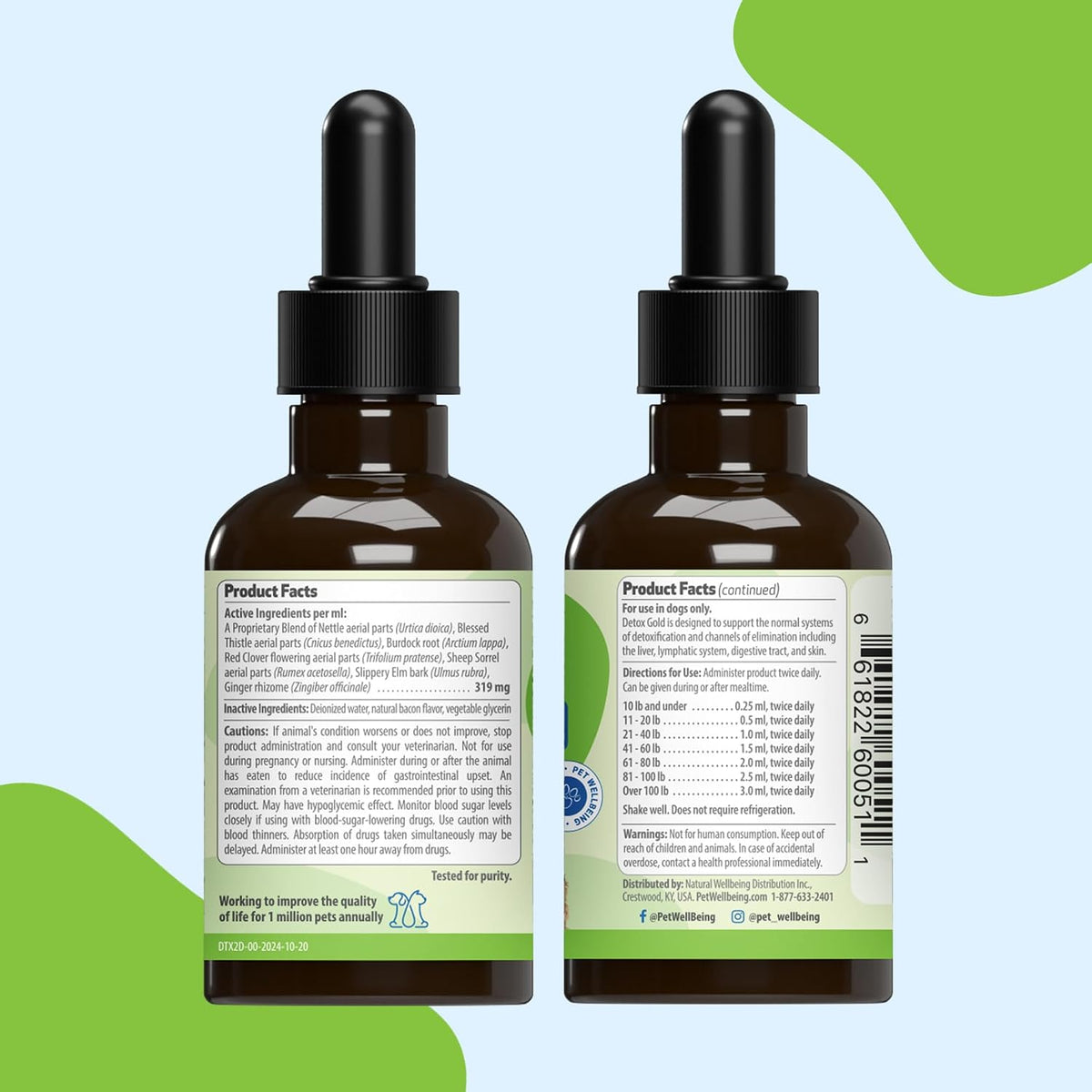 Detox Gold for Dogs - Gentle Detoxification & Elimination Support