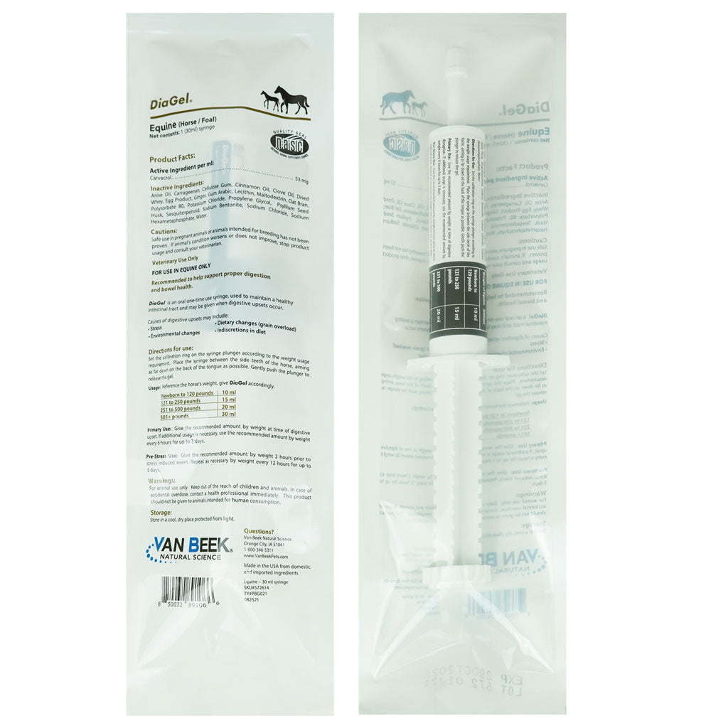 DiaGel Anti-Diarrheal Gel for Horses (30 ml)