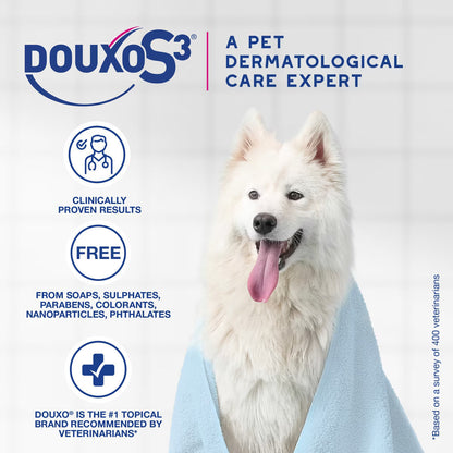 Douxo S3 CALM Soothing Itchy, Hydrated Skin Dog & Cat Shampoo