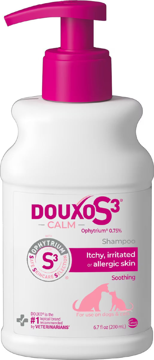 Douxo S3 CALM Soothing Itchy, Hydrated Skin Dog & Cat Shampoo