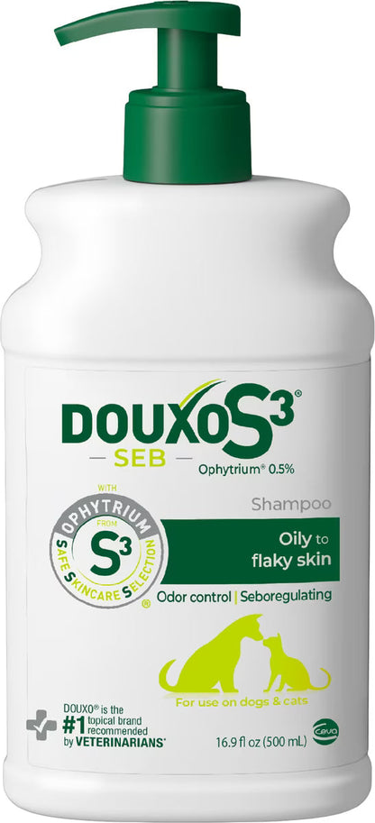 Douxo S3 SEB Odor-Control Seboregulating Dog & Cat Shampoo