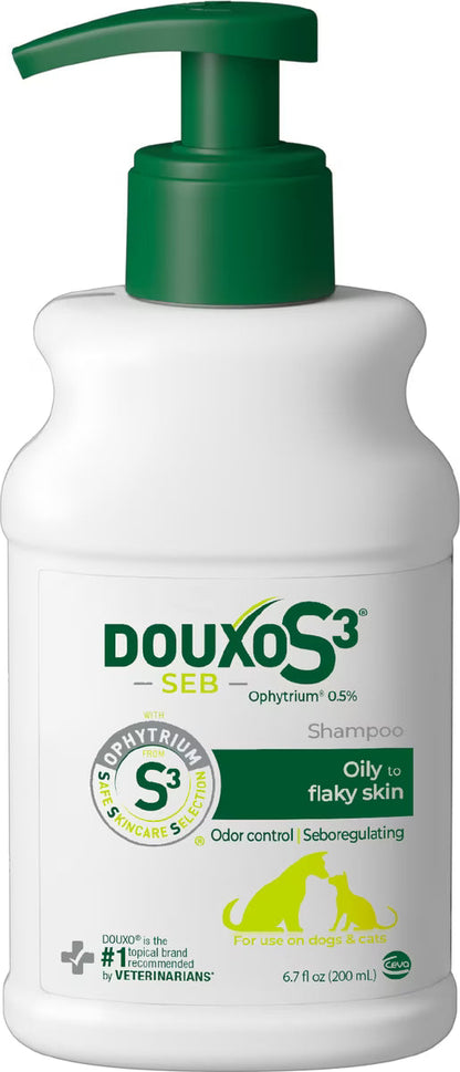 Douxo S3 SEB Odor-Control Seboregulating Dog & Cat Shampoo