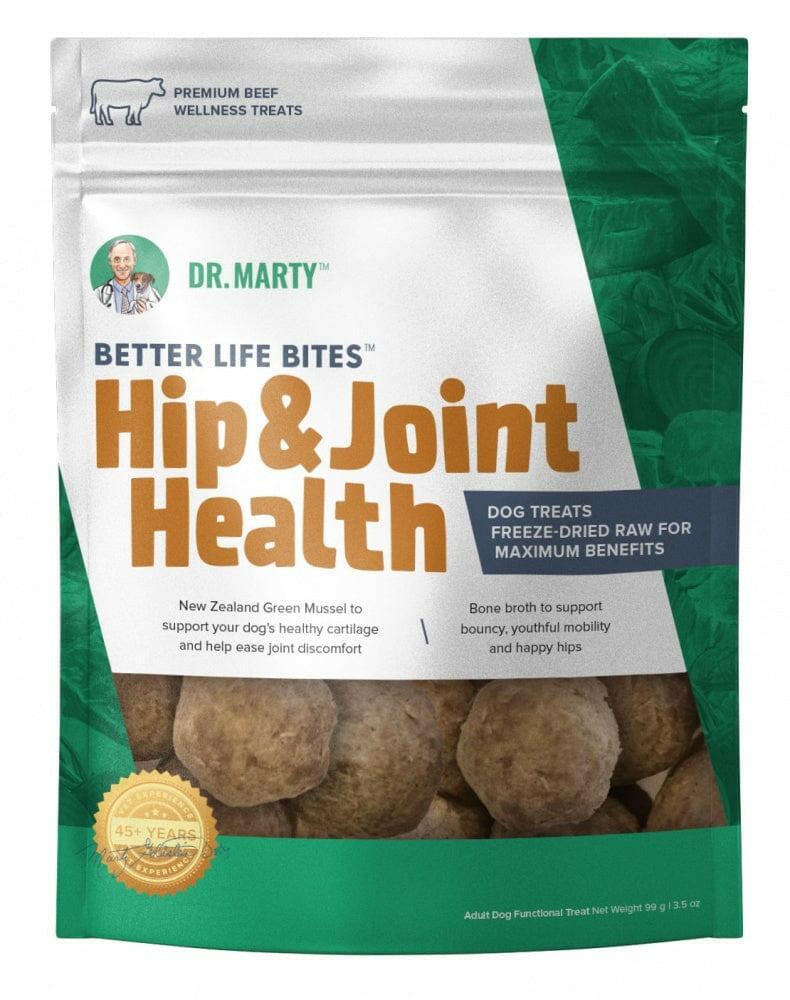 Dr. Marty Better Life Bites Hip and Joint Health Freeze Dried Dog Treats, 3.5 oz