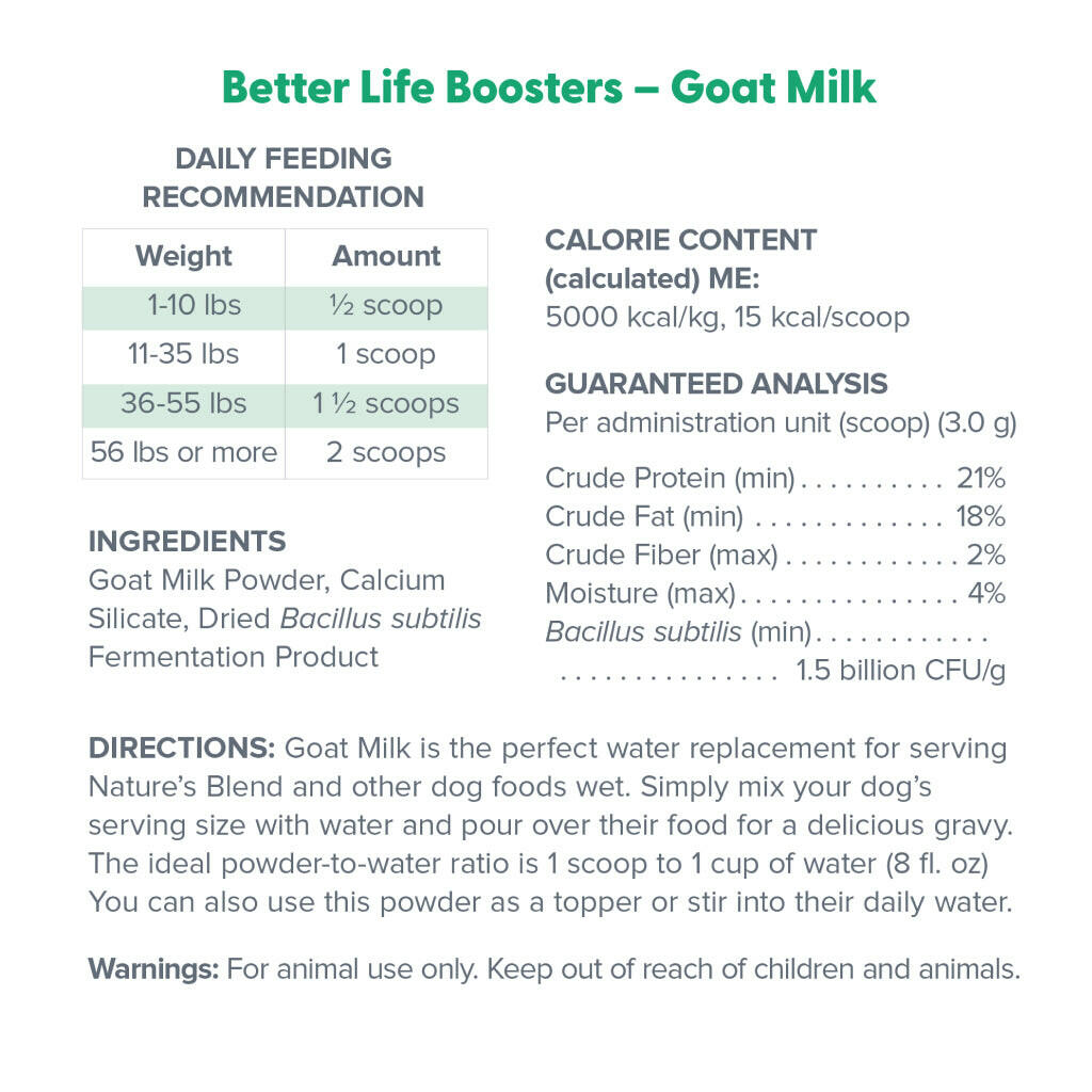 Dr. Marty Better Life Booster Goat Milk Blend, 3.17 oz