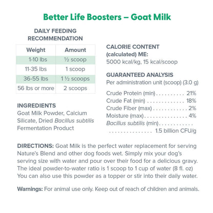 Dr. Marty Better Life Booster Goat Milk Blend, 3.17 oz
