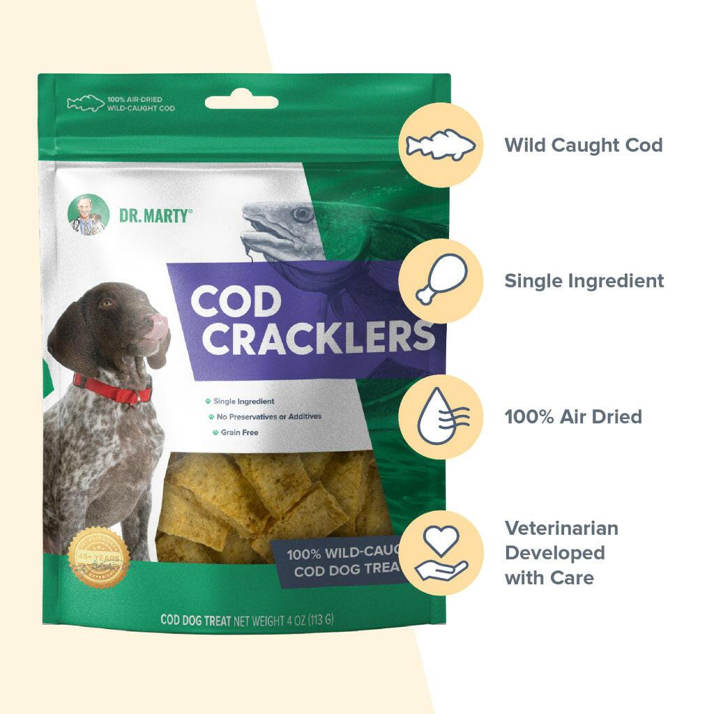 Dr. Marty Cod Cracklers Freeze Dried Cod Dog Treats