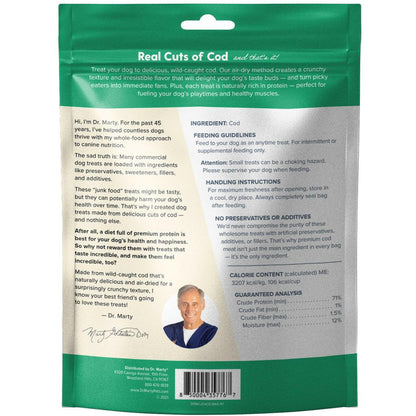 Dr. Marty Cod Cracklers Freeze Dried Cod Dog Treats