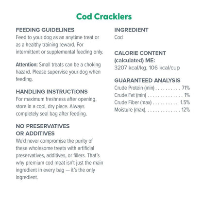 Dr. Marty Cod Cracklers Freeze Dried Cod Dog Treats