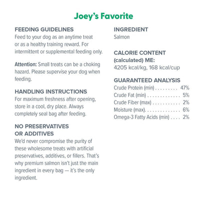 Dr. Marty Joey’s Favorite Freeze Dried Raw Salmon Dog Treats