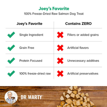 Dr. Marty Joey’s Favorite Freeze Dried Raw Salmon Dog Treats