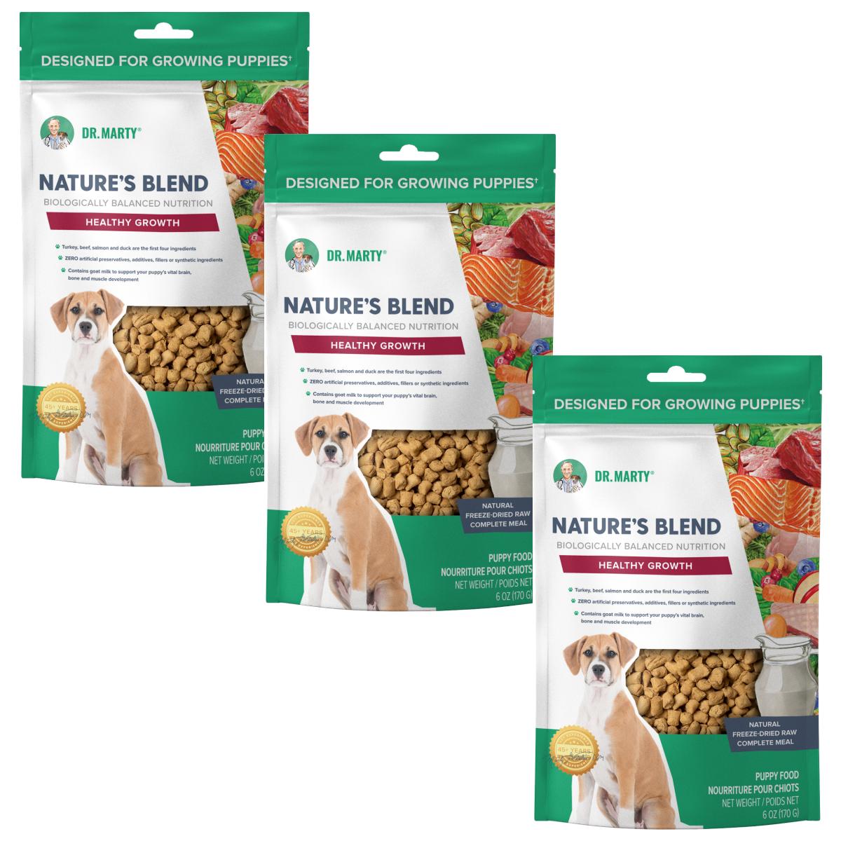 Dr. Marty Nature's Blend Healthy Growth Freeze Dried Raw Food for Puppies