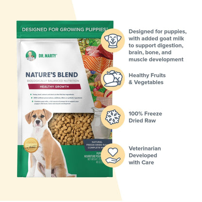 Dr. Marty Nature's Blend Healthy Growth Freeze Dried Raw Food for Puppies