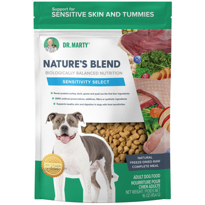 Dr. Marty Nature's Blend Sensitivity Select Freeze Dried Raw Dog Food