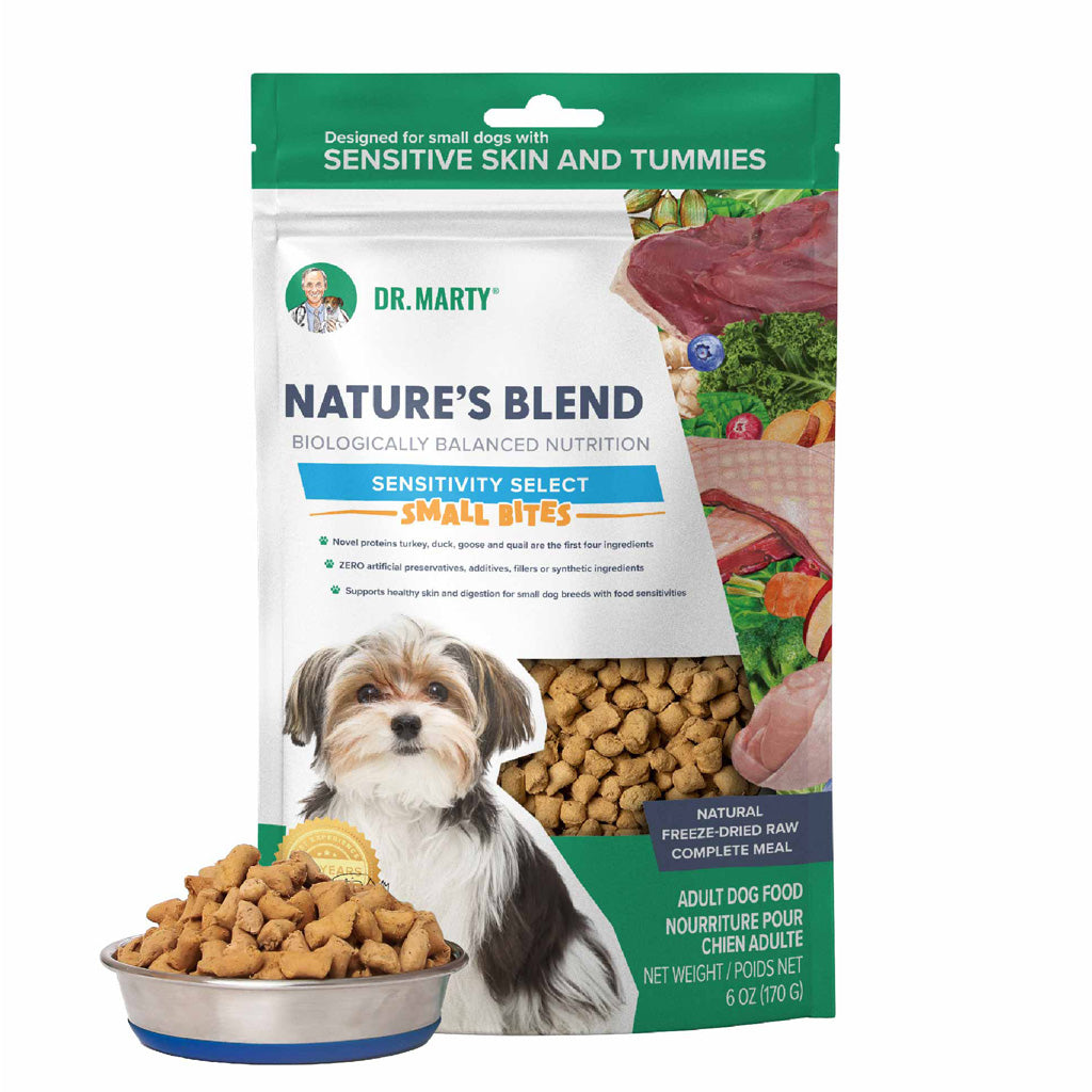 Dr. Marty Nature's Blend Sensitivity Select Small Bites Freeze-Dried Raw Dog Food