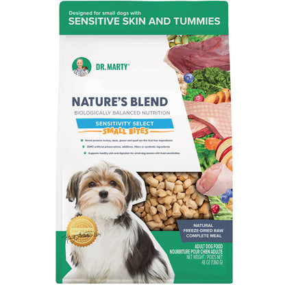 Dr. Marty Nature's Blend Sensitivity Select Small Bites Freeze-Dried Raw Dog Food