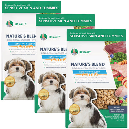 Dr. Marty Nature's Blend Sensitivity Select Small Bites Freeze-Dried Raw Dog Food