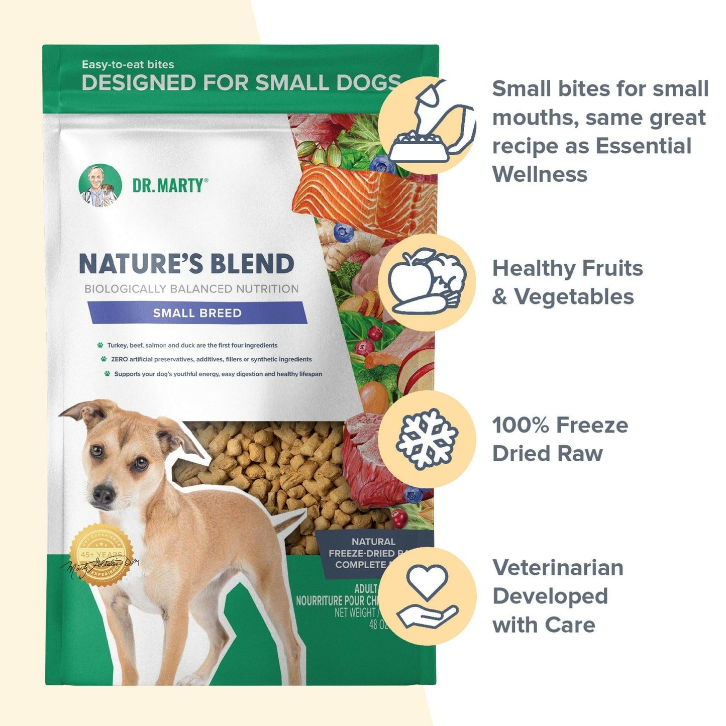 Dr. Marty Nature's Blend Small Breed Freeze Dried Raw Dog Food