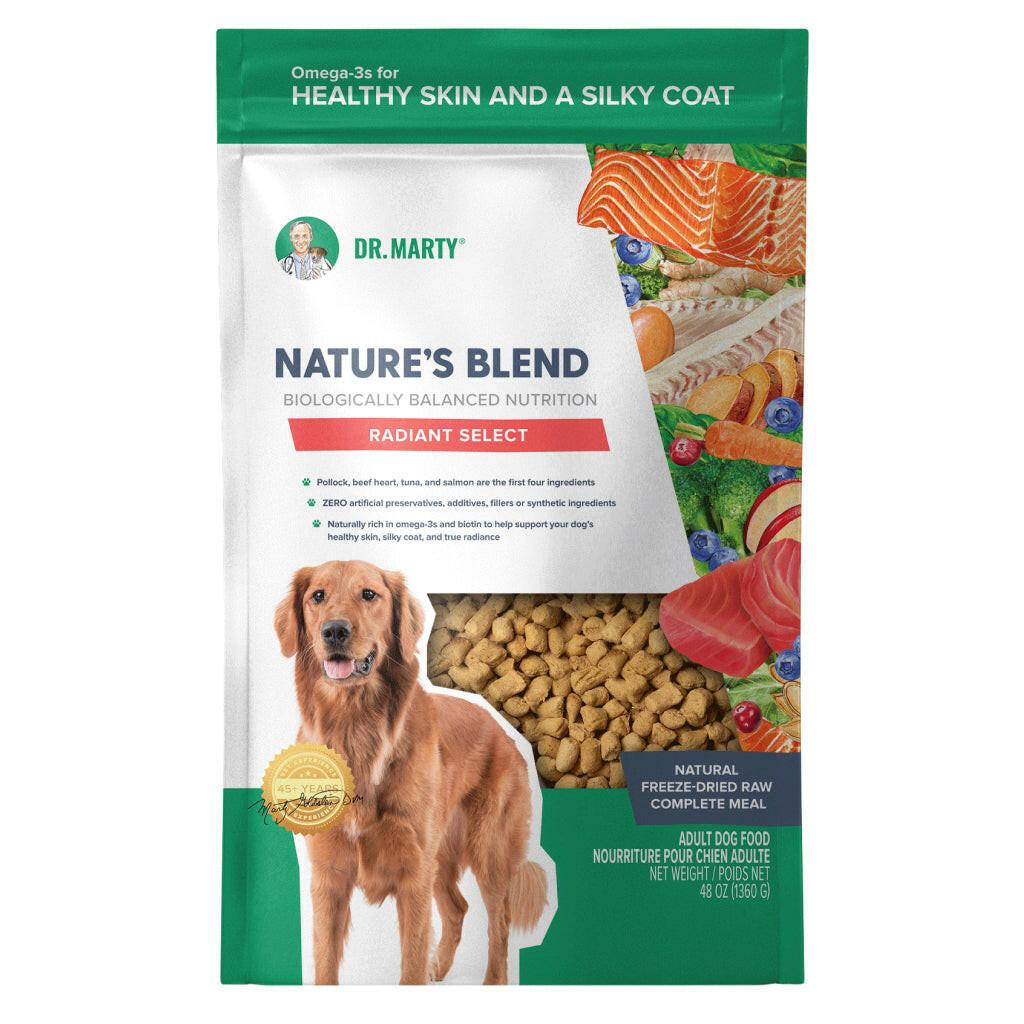 Dr. Marty Nature's Radiant Select Freeze Dried Raw Dog Food for Skin & Coat