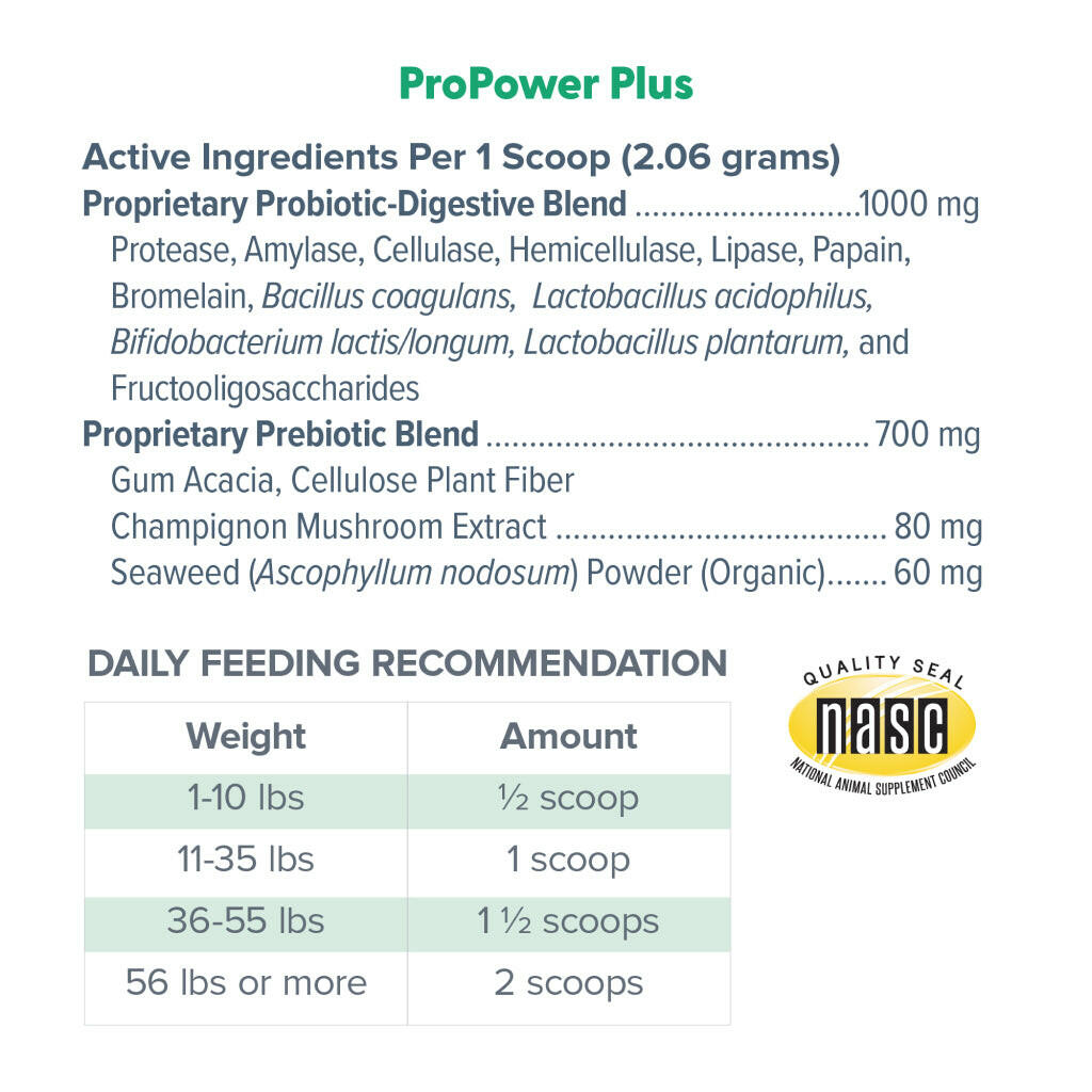 Dr. Marty ProPower Plus Canine Digestive Support Powder for Dogs, 2.2 oz