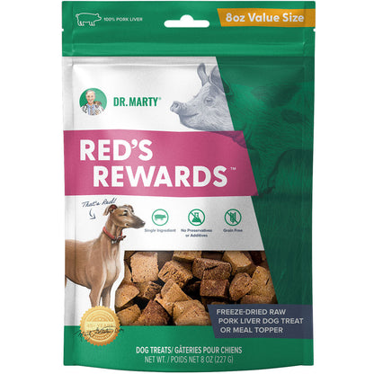 Dr. Marty Red’s Rewards Freeze Dried Pork Liver Dog Treats
