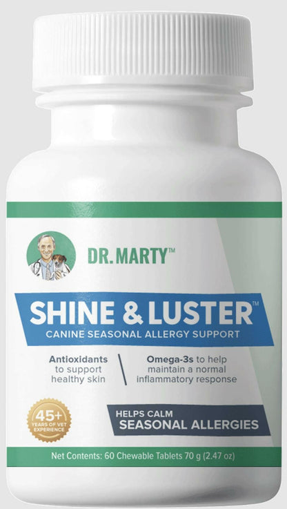 Dr. Marty Shine & Luster Canine Seasonal Allergy Support Chews for Dogs