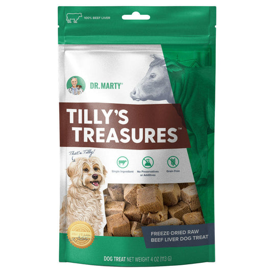 Dr. Marty Tilly’s Treasures Freeze Dried Beef Liver Dog Treats