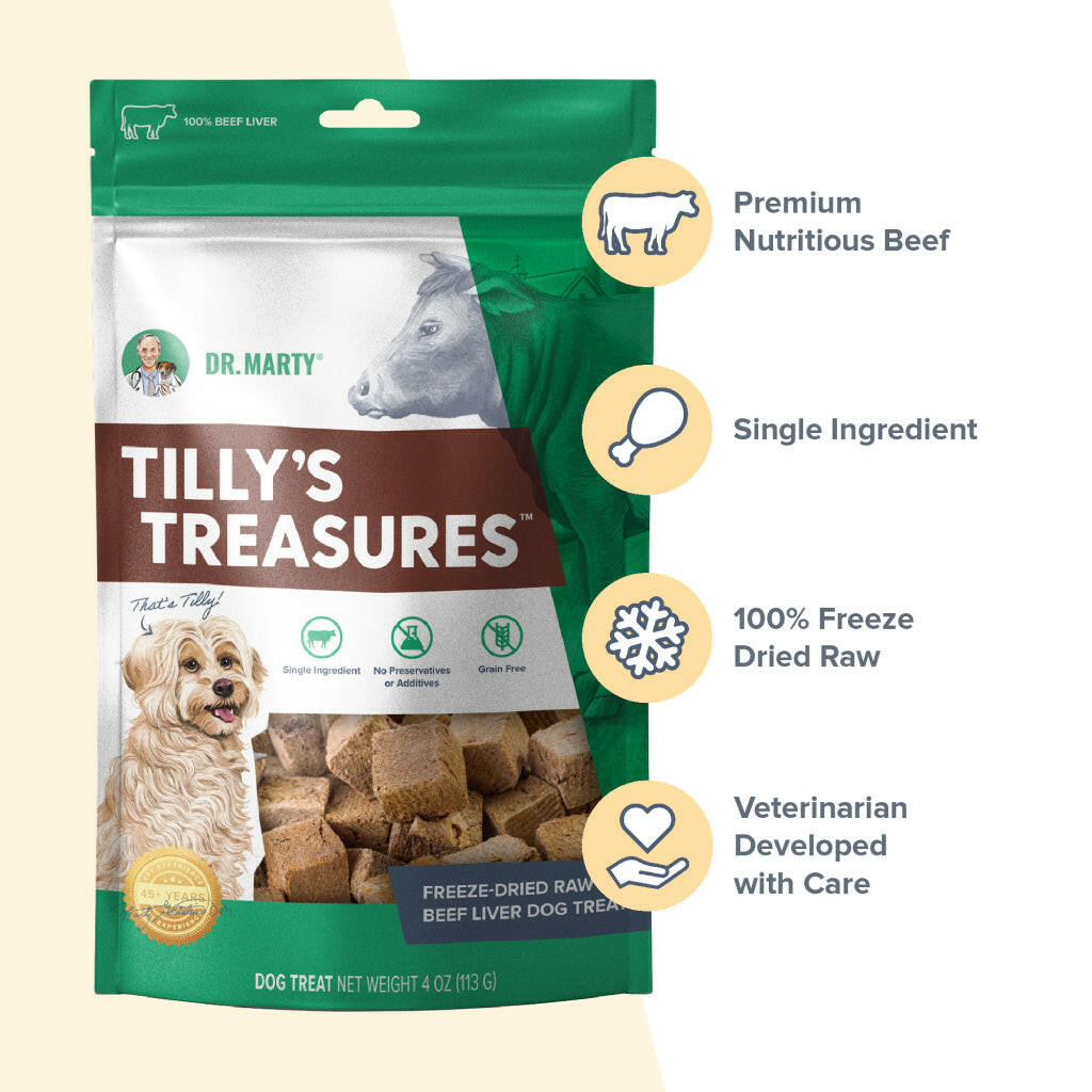 Dr. Marty Tilly’s Treasures Freeze Dried Beef Liver Dog Treats