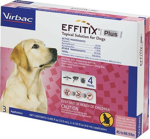 Effitix Plus for Large Dogs, 45-88.9 lbs, 3 Doses