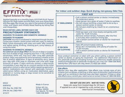 Effitix Plus for Small Dogs, 11-22.9 lbs, 3 Doses