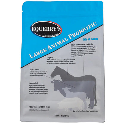 Equerry's Large Animal Probiotic Powder Farm Animal & Horse Supplement, 5-lb
