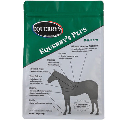 Equerry's Plus Digestive Health & Nutritional Powder Horse Supplement, 5-lb