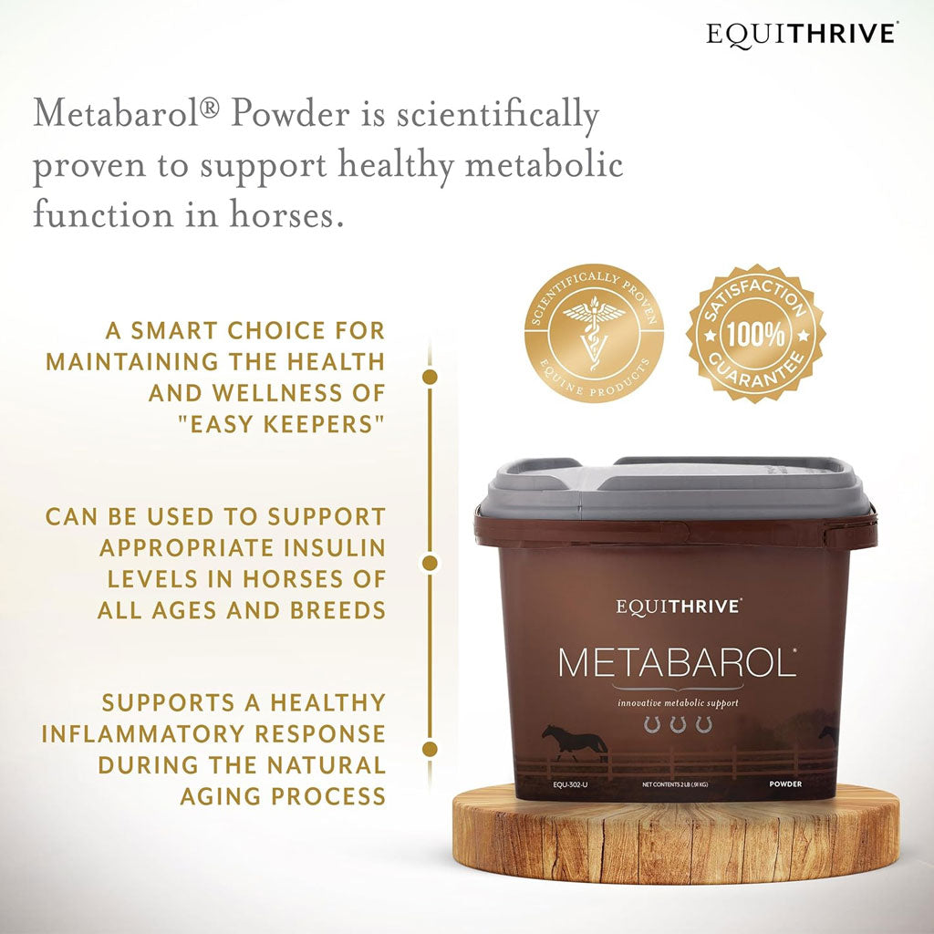 Equithrive Metabarol Metabolism Support Horse Supplement