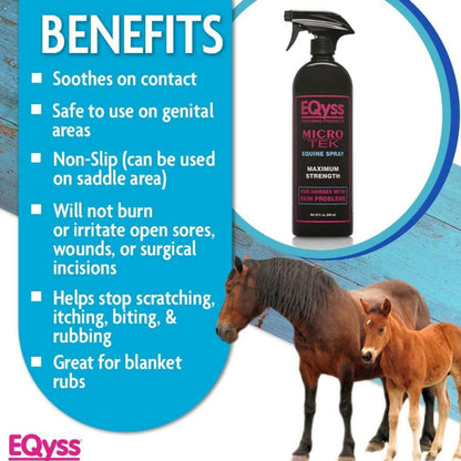 EQyss Micro-Tek Maximum Strength Soothing Spray for Horses