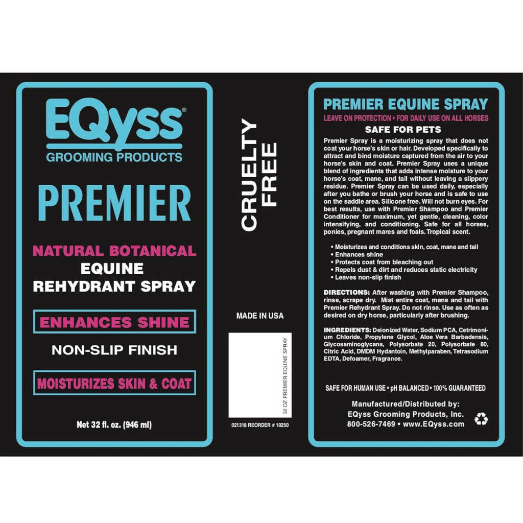 EQyss Premier Rehydrant Moisturizing Spray for Horses (32 oz)