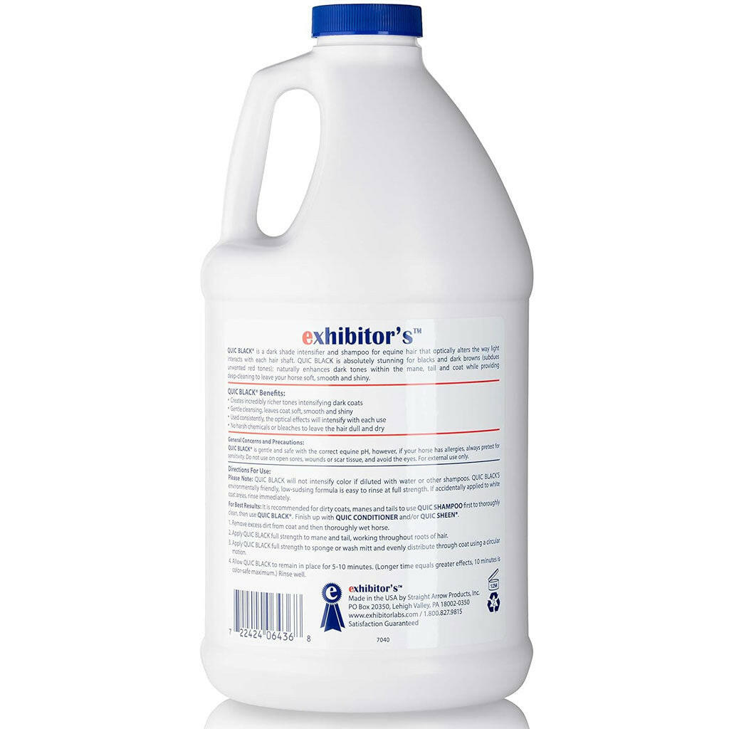 Exhibitor's Quic Black Dark Intensifier Shampoo for Horses