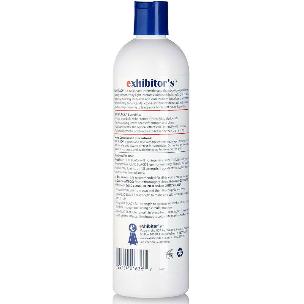 Exhibitor's Quic Black Dark Intensifier Shampoo for Horses