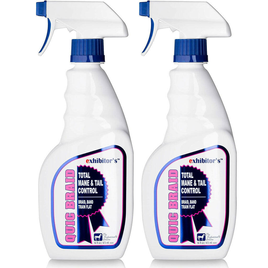 Exhibitor's Quic Braid  Mane & Tail Control Spray for Horses