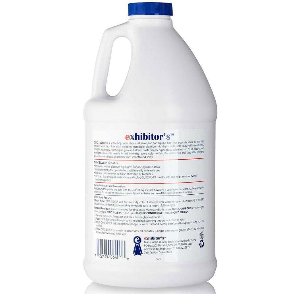 Exhibitor's Quic Silver Whitening Intensifier & Shampoo for Horses