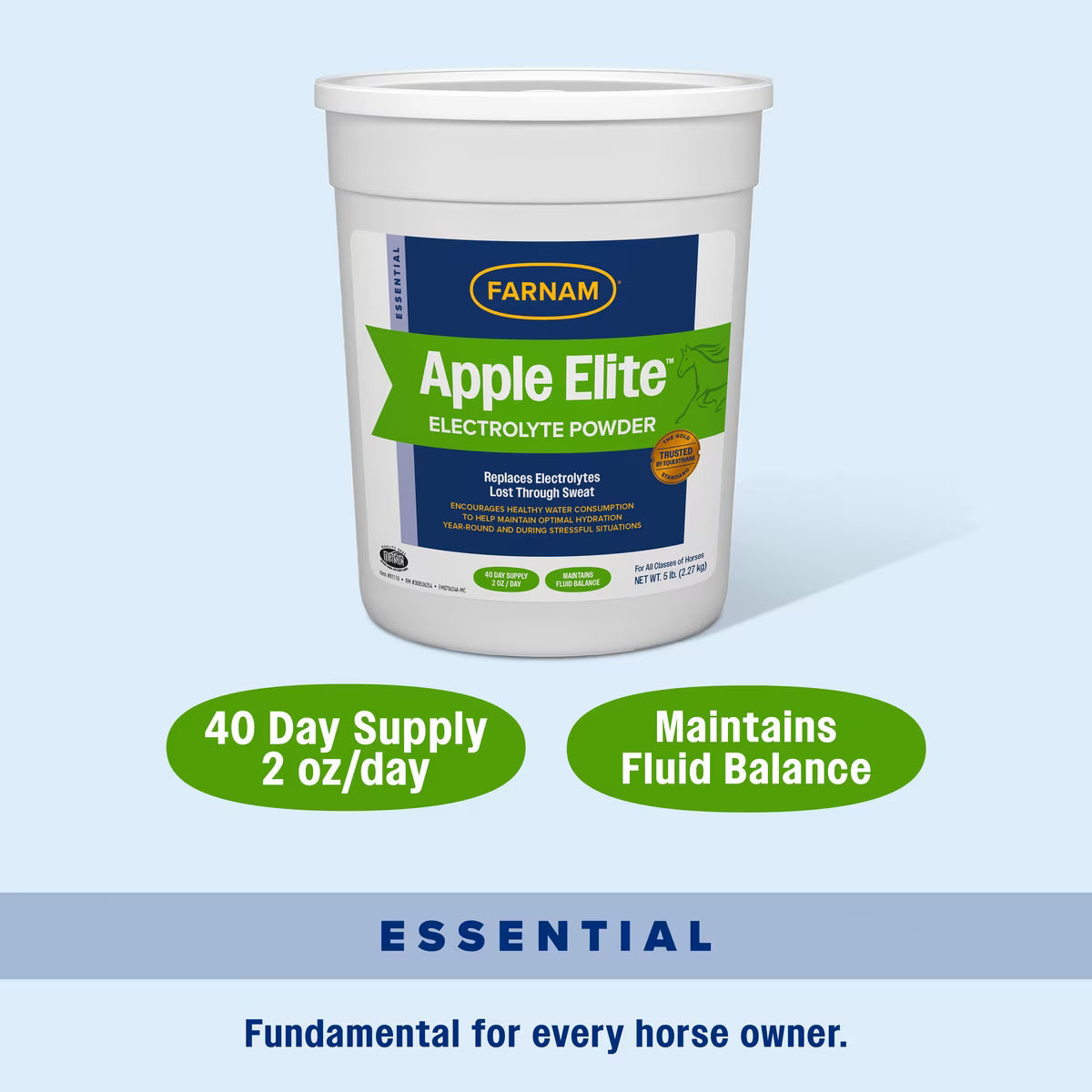 Farnam Apple Elite Apple Flavored Electrolyte Powder for Horses