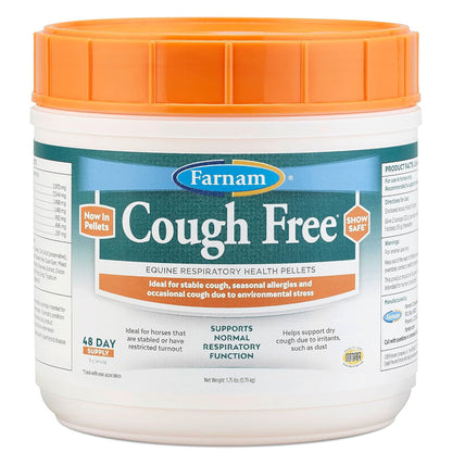 Farnam Cough Free Respiratory Supplement Health Pellets for Horses