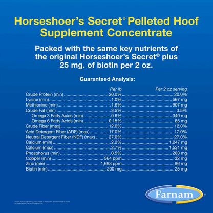 Farnam Horseshoer's Secret Pelleted Hoof Supplement Concentrate For Horses